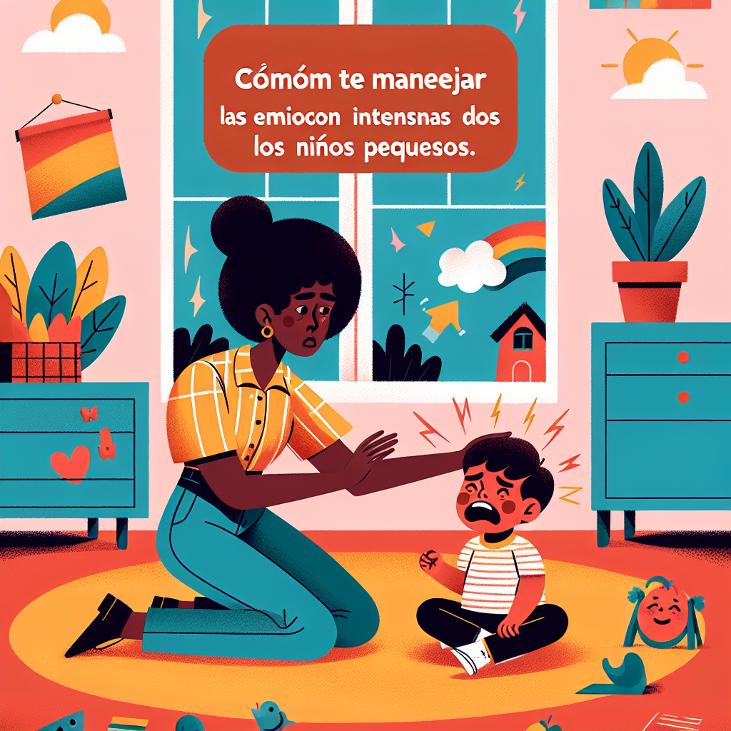 Cómo manejar las emociones intensas de los niños pequeños